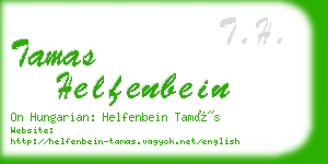 tamas helfenbein business card